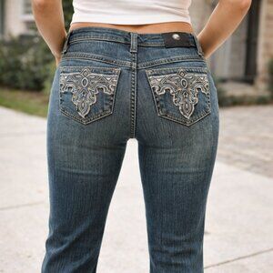 Antik Low-Rise Flare Bootcut Jeans Size 27